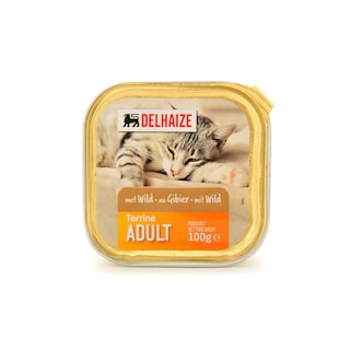 Delhaize | Aliment chat | Terrine | Gibier 