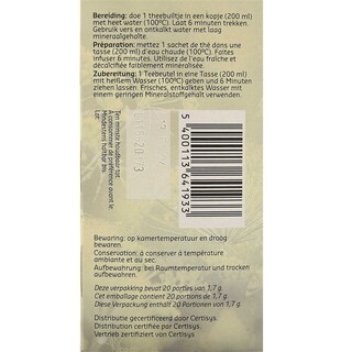 Delhaize | Bio | Tisane | Fenouil | Sachets | Bio 20 x 1,7 gr