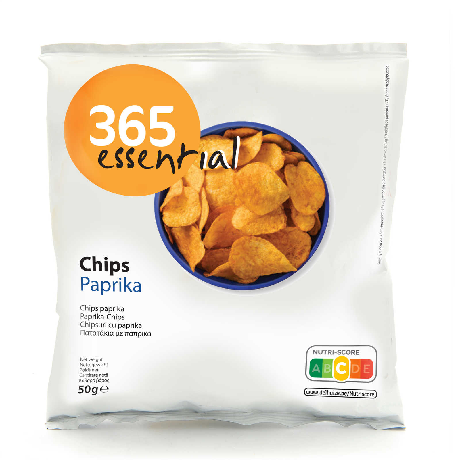 365 Chips Paprika 50 gr Delhaize