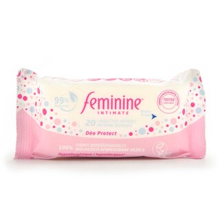 Feminine | Lingettes | Humides | Intime | Bio 20 pc