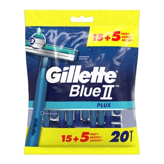 Gillette | Blue II | Bue 2 plus | Disposable | 15+5 gr 