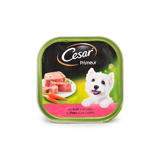Cesar | Hondenvoeding | Terrine | Kalf  | Wortel 
