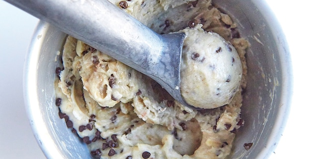 Glace banane-chocolat