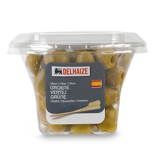 Delhaize | Olives | Vert | Dénoyautées 