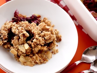 Crumble d’airelles aux amandes