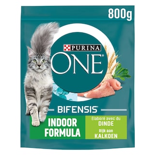 Purina ONE | Aliment chat | Croquettes | Indoor | Dinde 