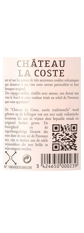 France - Frankrijk | Côteaux d'Aix-en-Provence | Château La Coste 2015 Rosé | Bio 