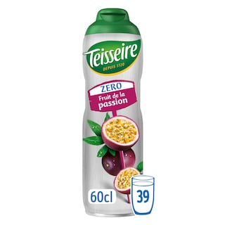 Teisseire | Zéro | Sirop | Fruits de passion | Zéro Sucres 