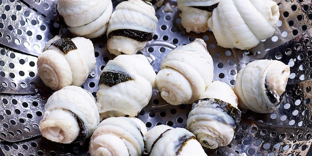 Rolletjes van tongfilets en nori