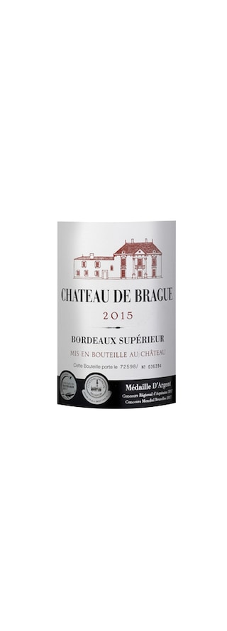 France - Frankrijk | Bordeaux - Bordeaux Supérieur | Château de Brague 2015 Rood 
