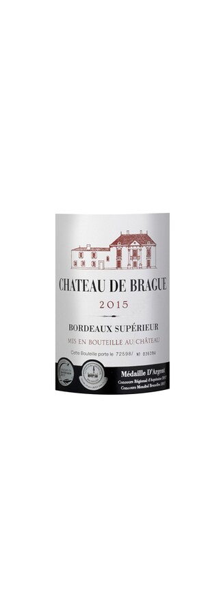 France - Frankrijk | Bordeaux - Bordeaux Supérieur | Château de Brague 2015 Rouge 