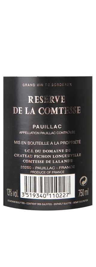 France - Frankrijk | Bordeaux - Pauillac | Réserve de la Comtesse 2011 