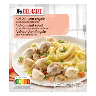 Delhaize | Vol-au-vent | Royale | Aardappelpuree 