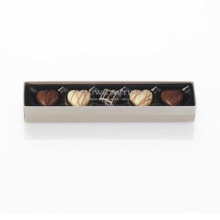 Caluwé Artisan | Chocolat | Stick Coeurs décor main 
