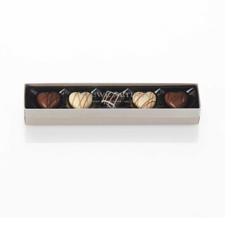 Caluwé Artisan | Chocolat | Stick Coeurs décor main 