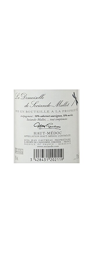 FR BORDEAUX HAUT-MEDOC | La Demoiselle de Sociando Mallet 2012 