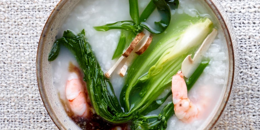 Aziatische rijst congee