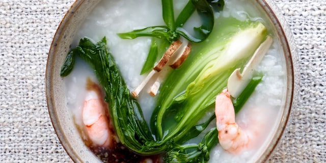 Aziatische rijst congee