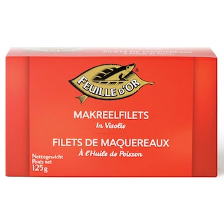 Feuille d'Or | Maquereaux | Filets | Huile de poisson 