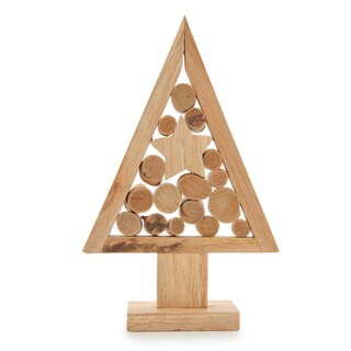 Delhaize | Home | Kerstboom | hout | 16*7*25cm 