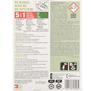 Delhaize | Bloc WC | 5 en 1 | Pin 2 pc
