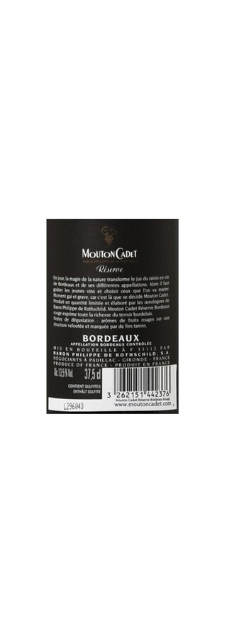 France - Frankrijk | Bordeaux - Bordeaux AC | Réserve Mouton Cadet 2016 
