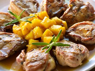 Filet van patrijs met mango