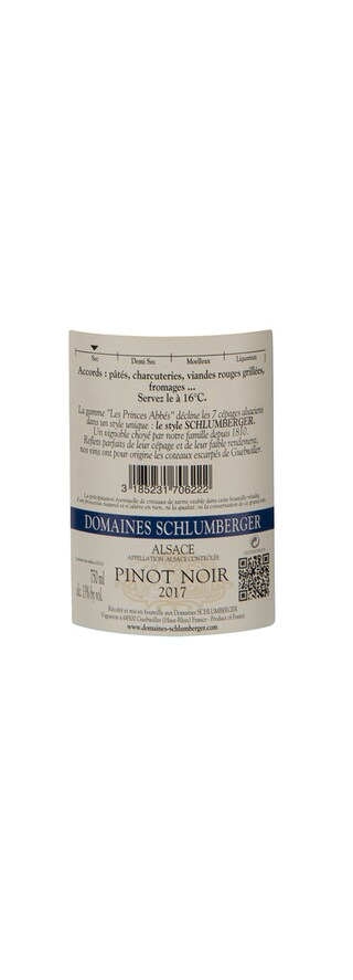 France - Frankrijk | Alsace - Pinot Noir | Les Princes Abbés Pinot Noir 2017 Schlumberger 