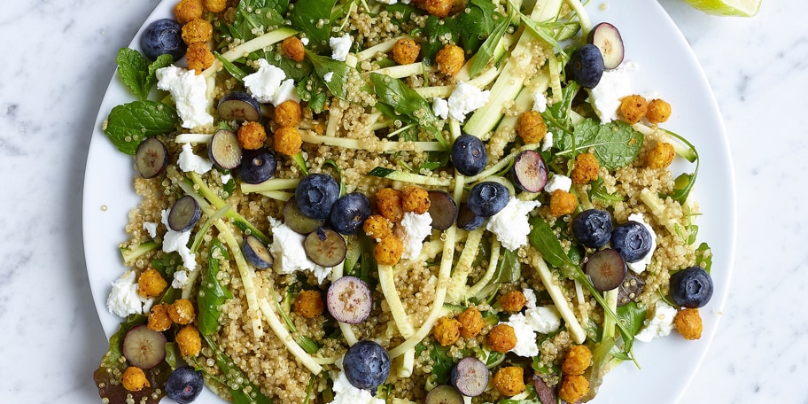 Boulgour épicé aux pois chiches croquants