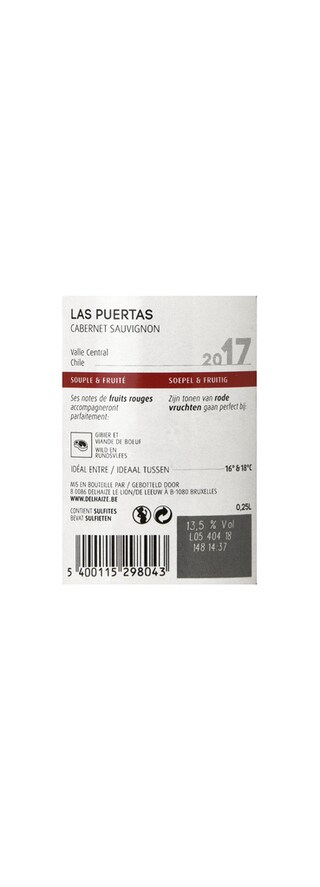 Chili | Central Valley | Las Puertas Cabernet Sauvignon 2018 