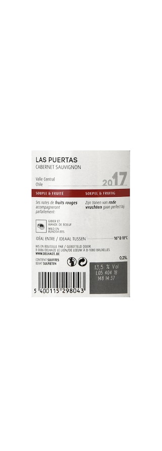 Chili | Central Valley | Las Puertas Cabernet Sauvignon 2018 