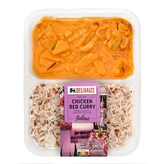 Delhaize | Rode curry | Rijst 