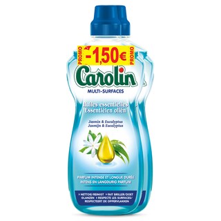 Carolin | Multi-surfaces | Huiles Essentielles | Jasmin&Eucalyptus | Duopack 2x1L+BOP 