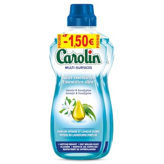 Carolin | Multi-surfaces | Huiles Essentielles | Jasmin&Eucalyptus | Duopack 2x1L+BOP 