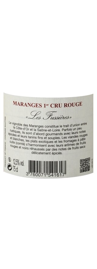 FR BOURGOGNE COTE DE BEAUNE | Côte de Beaune | Maranges 1er Cru Les Fussières 2013 Rood 