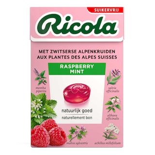 Ricola | Bonbons aux plantes | Framboise | Menthe 