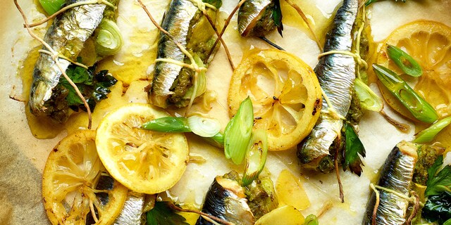 Gevulde vis met chermoula