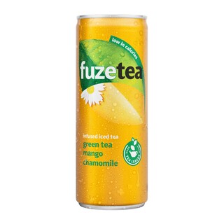 Fuze Tea | Green Tea | Niet bruisend | Mango Kamille | Blik 