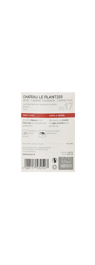 France - Frankrijk | Bordeaux - Bordeaux Supérieur | Bordeaux Supérieur Le Plantier 2017 
