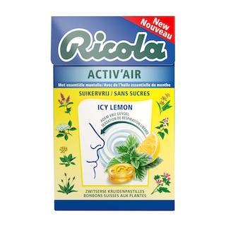Ricola | Pastilles aux plantes | Citron | Menthol | Stévia 