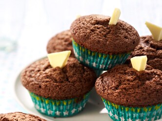 Muffins met twee soorten chocolade