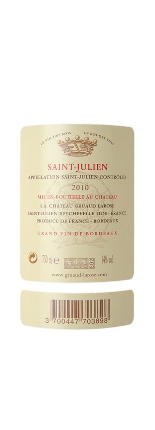 Bordeaux - Saint Julien | CHATEAU GRUAUD LAROSE 2010 