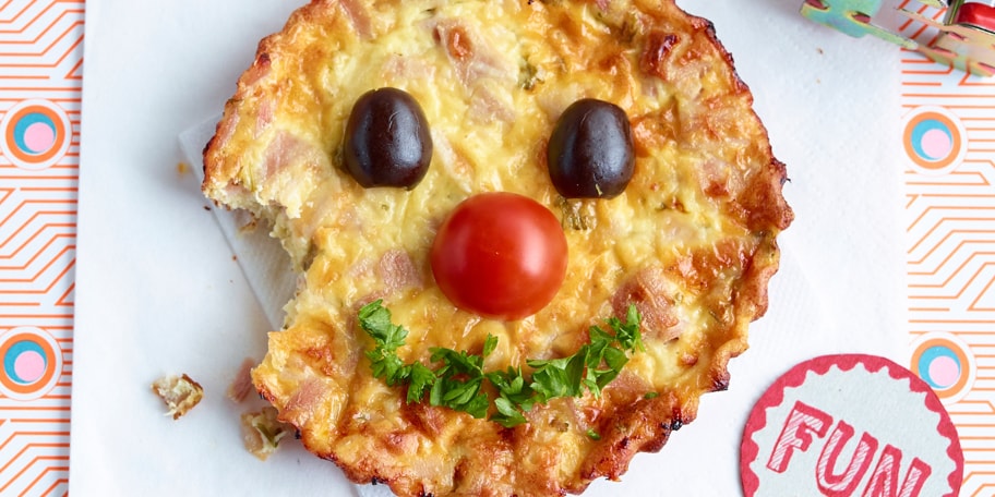 Toastjes met ham en kaas