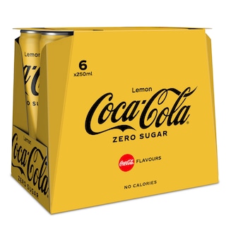 Coca-Cola | Cola | Sans sucre | Citron | Cannette 