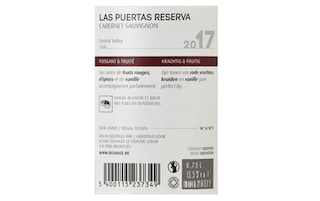 Chili | Central Valley | Las Puertas Reserva Cabernet Sauvignon R 