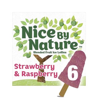 Nice By Nature | Ijs | Strawberry & Raspberry  | 6x24 cl 
