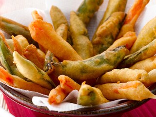 Tempura de légumes, sauce snack