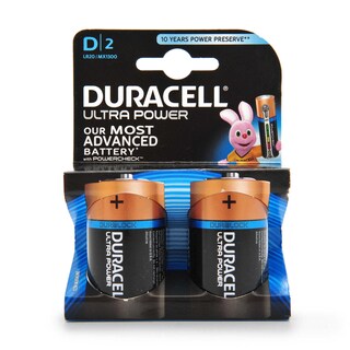 Duracell | Batterijen | Ultra power | Alkaline | D 