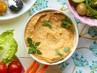 Hummus van zoete aardappel