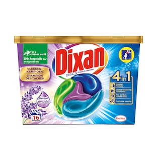 Dixan | 4in1 | Wasmiddel | Discs | Lavandel | 1+1 